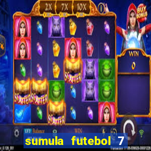 sumula futebol 7 society excel